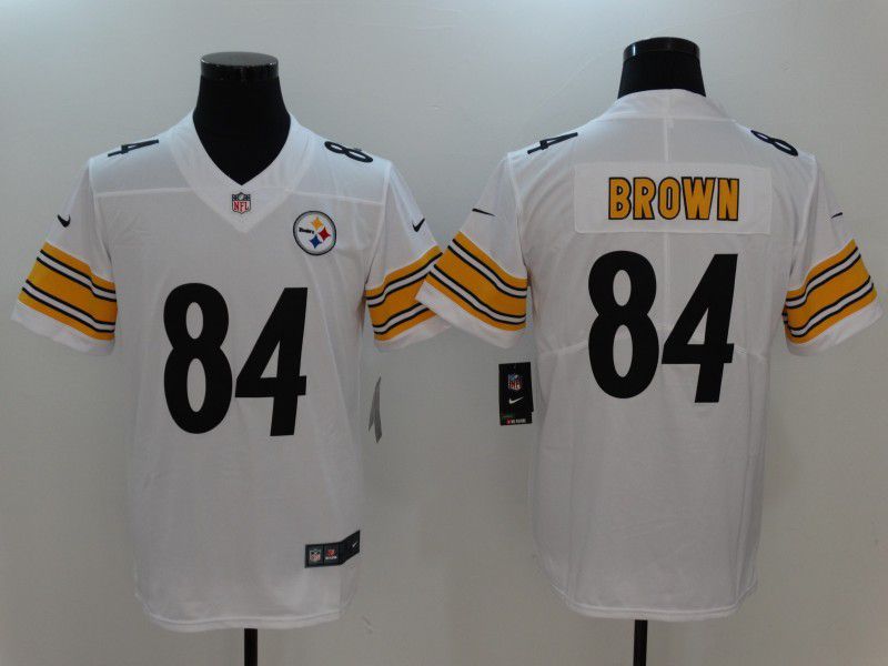 Men Pittsburgh Steelers #84 Brown White 2024 Nike Vapor Untouchable Limited Playe NFL Jersey